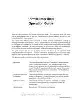 Printek FormsMaster 8000se Series User manual