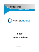 Printek Interceptor 820 Series Mobile Thermal PrinterInterceptor 80 Series Mobile Thermal Printer User manual