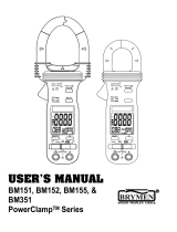 Brymen PowerClamp BM155 User manual