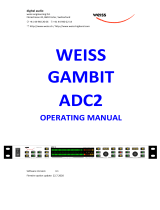 WEISS ADC2 Owner's manual