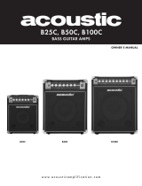 Acoustic B100C 100 W 1×12″ C-Series Bass Combo Amp User manual