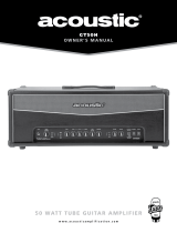 Acoustic GT50H 50 Watt Tube Amp Head Owner's manual