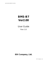 IDX BMS-B7 Operating instructions