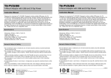 IDX TA-PV2USB Operating instructions