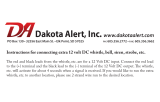 Dakota Alert DC whistle, bell, siren, strobe Owner's manual