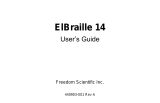 Freedom Scientific ElBraille 14 4th Generation Portable Braille Solution User guide