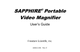 Freedom Scientific SAPPHIRE Portable Video Magnifier User guide