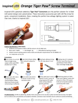 Inspired LEDTiger Paw LED Connector®, Orange Mini Screw Terminal