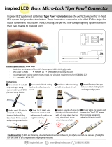 Inspired LEDTiger Paw LED Connector®, Micro-Lock 8MM