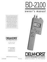 Delmhorst BD-2100 Owner's manual