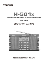 TECSUN H-501x DSP Shortwave Radio Instructions Manual