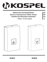 Kospel KDE3 electronic User manual