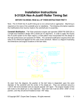 CLOYES Hex-A-Just Roller Timing Set #9-3152A (Viper 3 Bolt) Installation guide