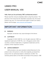 CME U6MIDI Pro Owner's manual