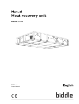Biddle Air2Air Heat Recovery Units & Systems User manual
