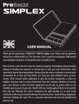 Proscale SIMPLEX 300 User manual