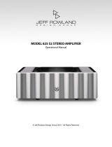 JEFF ROWLAND Model 625 User manual