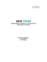 AEQ TH-03 Digital Hybrid User manual