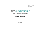 AEQ Listener 8 Radio AM&FM Receiver User manual