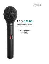 AEQ CM 65 User manual