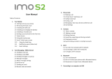 IMO S2 User manual