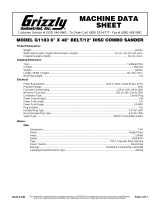 Grizzly G1183 Owner's manual