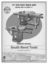 South bend SB1110 Owner's manual