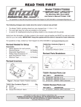 Grizzly T32251 Owner's manual