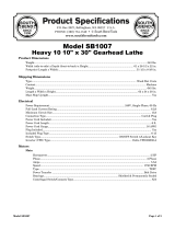 South bend SB1007 Owner's manual