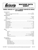 Grizzly G9953ZX Owner's manual