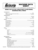 Grizzly G0779 Owner's manual
