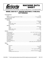 Grizzly G0814X Owner's manual