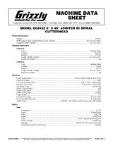 Grizzly G0452Z Owner's manual