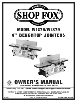 Shop fox W1876 Owner's manual