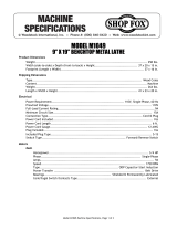 Shop fox M1049 Owner's manual