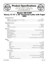 South bend SB1049F Owner's manual