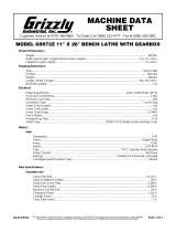 Grizzly G9972Z Owner's manual