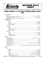 Grizzly G0696X Owner's manual