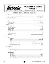 Grizzly G5394 Owner's manual