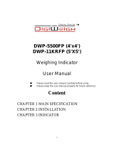 DigiWeight DWP-5500R User manual