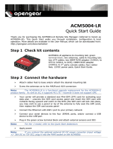 Opengear ACM5004-LR Quick start guide