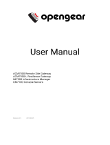 Opengear OpenGear User manual