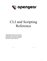 Opengear CLI and Scripting Reference Owner's manual