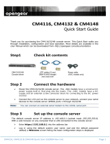 Opengear CM4116, 4132 & 4148 Quick start guide