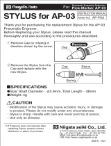 Niigata seiki AP-PH3 User manual