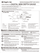Niigata seiki DIGITAL MINI DEPTH GAUGE GDCS-25STG User manual
