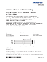 Minebea Intec YCC02-D09M6 | Option: M3|M23|M33 Connecting Cable Owner's manual