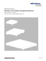 Minebea Intec Midrics MAPP1...4, MAPS1...4 Weighing Platforms Owner's manual