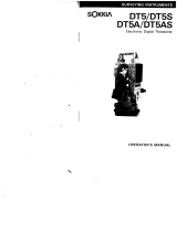 Sokkia DT Theodolite User manual