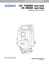 Sokkia iX-500 series User manual